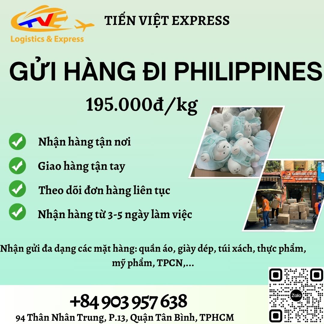 Gửi hàng đi Philippines - Tiến Việt Express